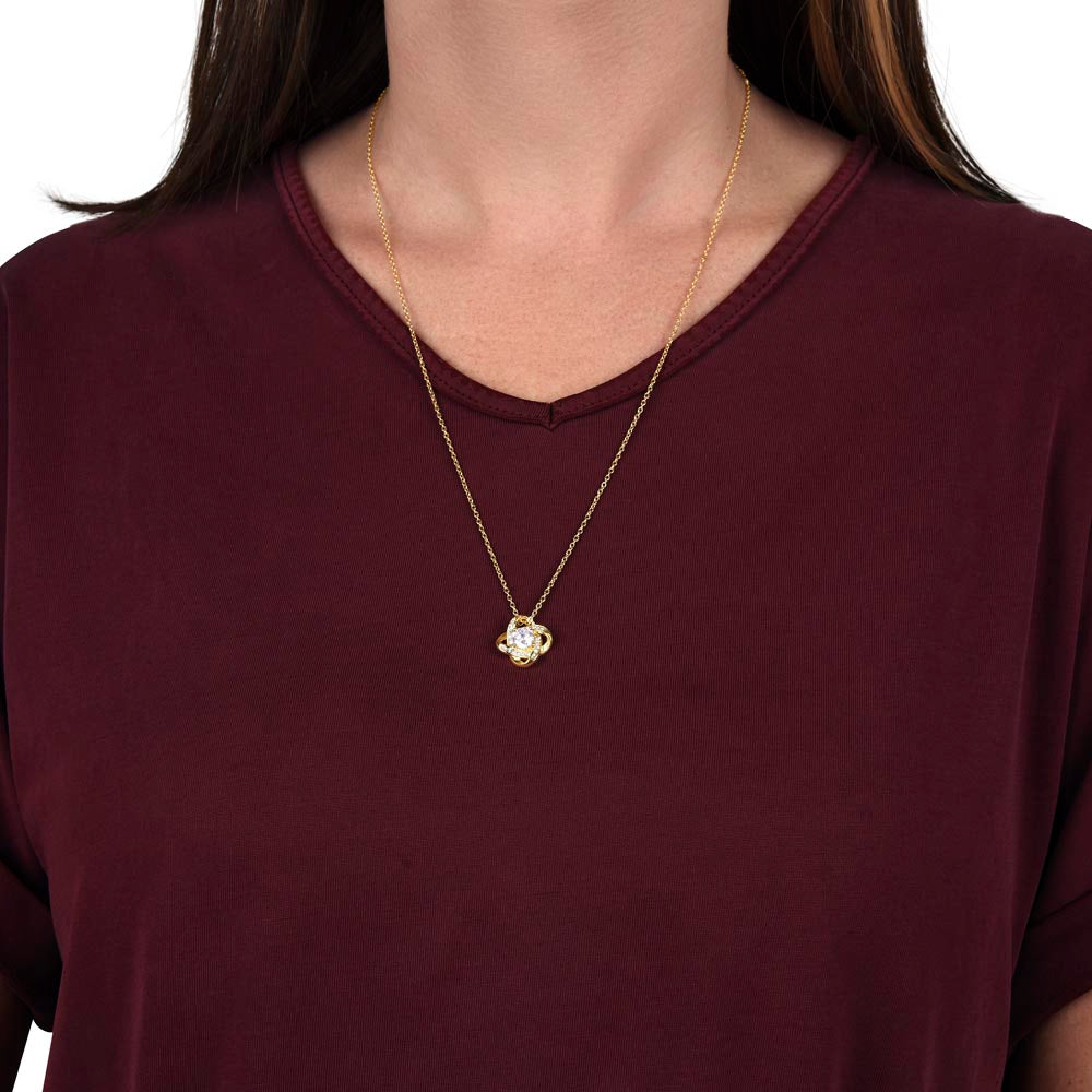 To My Daughter – Love Knot Necklace | Forever Loved Gift