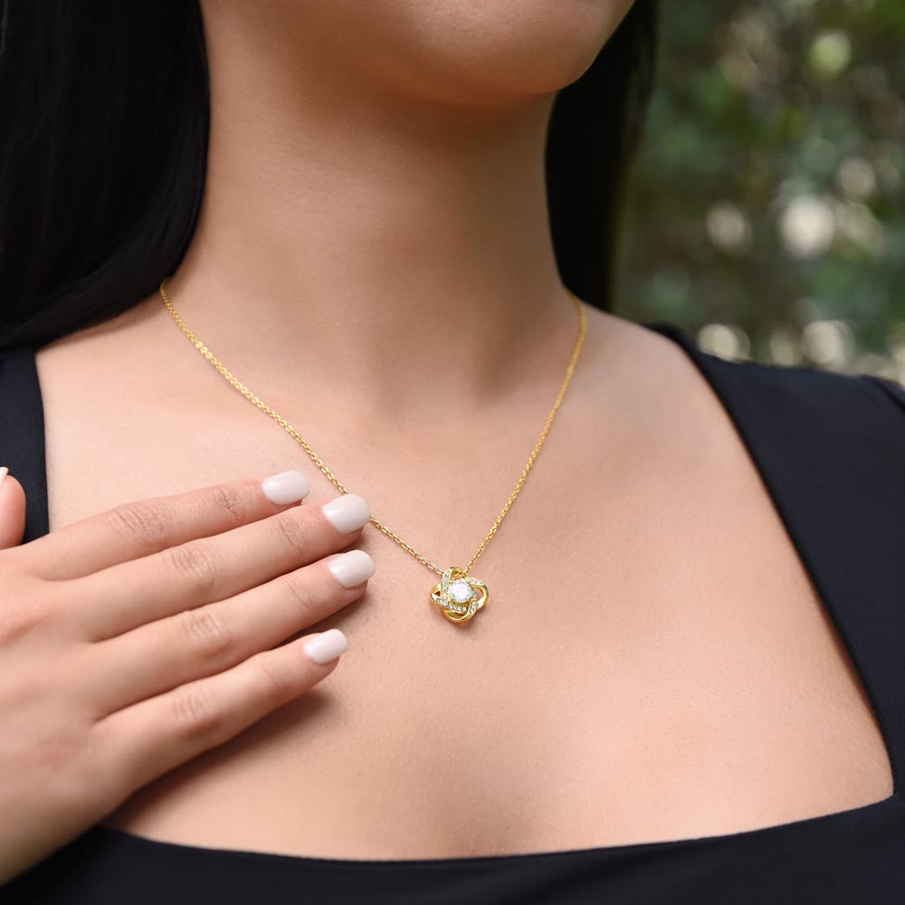 To My Daughter – Love Knot Necklace | Forever Loved Gift