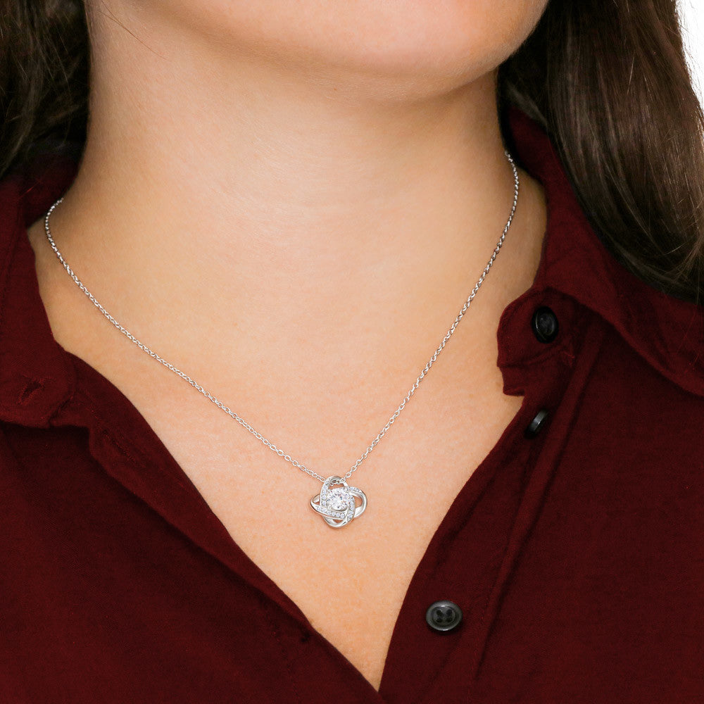 To My Daughter – Love Knot Necklace | Forever Loved Gift