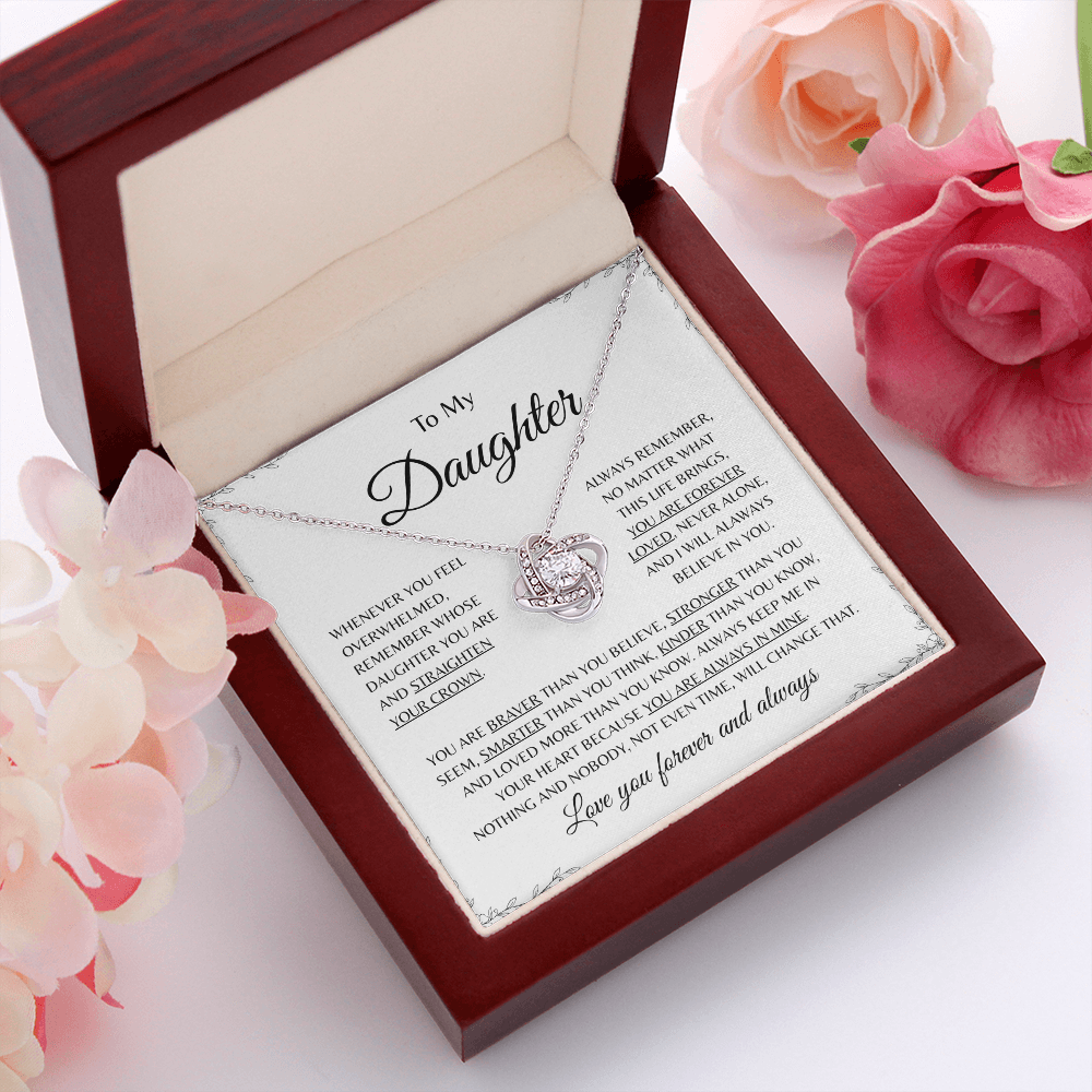 To My Daughter – Love Knot Necklace | Forever Loved Gift
